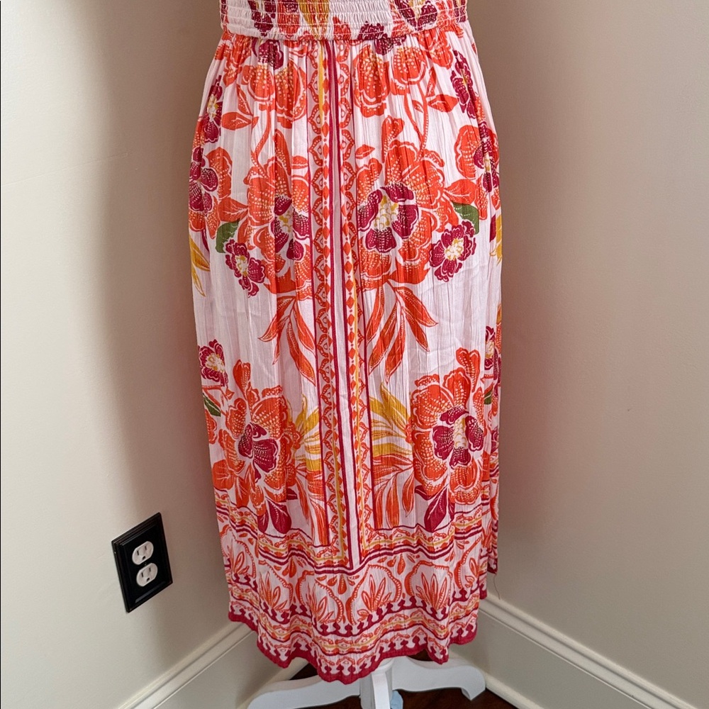 New Angie Red and Pink Floral Dress - Picture 12 of 15